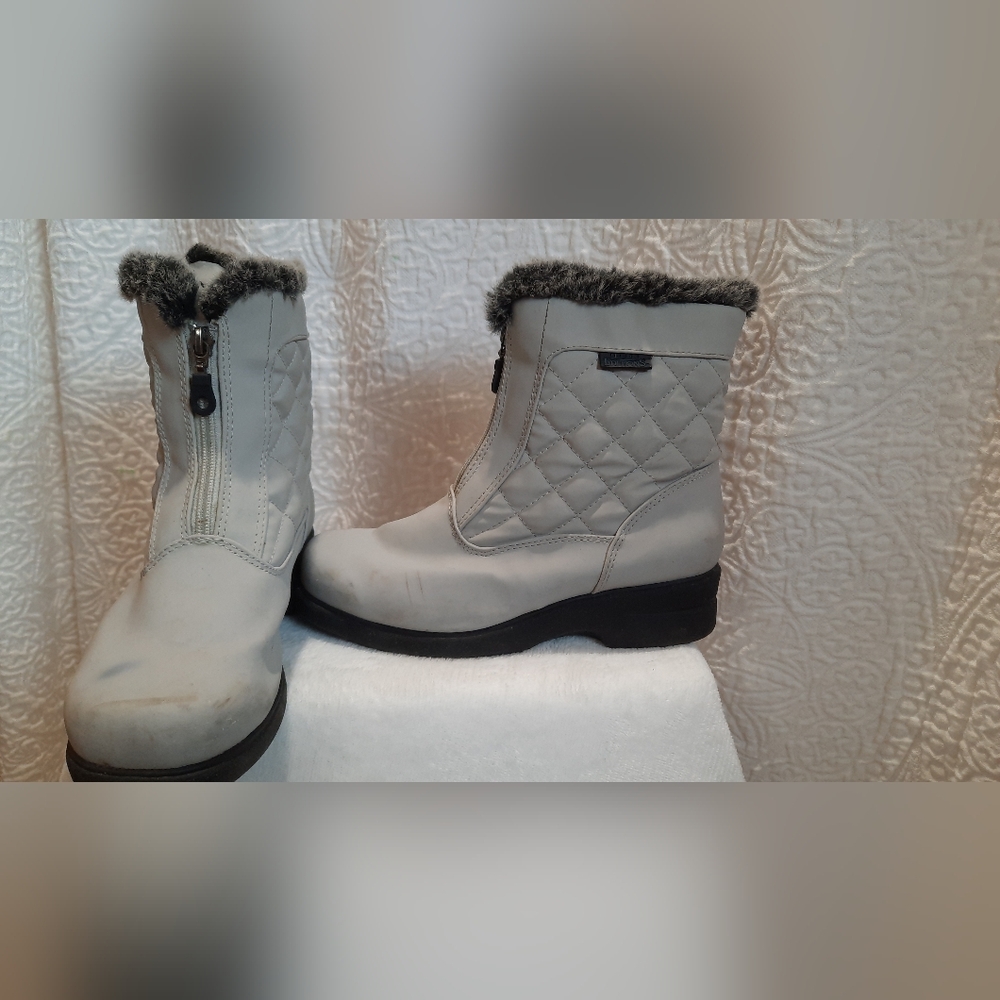Basic Edition Gray Winter Boots Size 7 - image 3